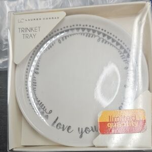 LC Lauren Conrad White Trinket Tray